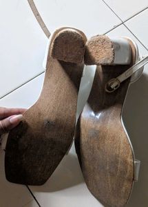 White Heeled Sandals