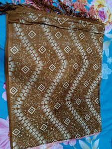 Red Patterned Scarf