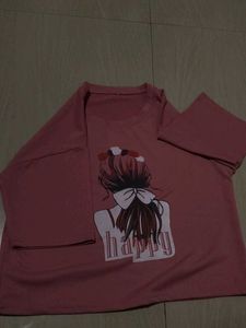 Cute Pink Graphic T-Shirt