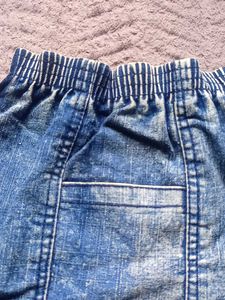 Denim Heart Pocket Skirt