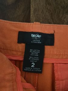Strechable Trending Orange Frill Shorts