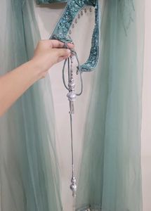 Designer Handwork Sequin Green Crop Top Palazzo