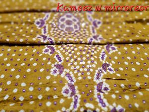 3pc Cotton Bandhni EID Mirror Salwar Kameez