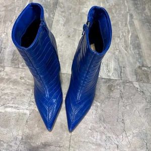 Blue Heel Boot