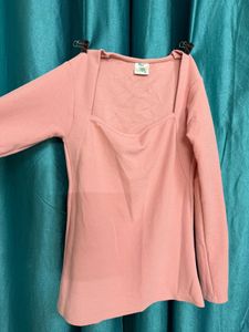 Pink Long Sleeve Top
