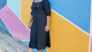 Elegant Black Dress - Worn Once Very New