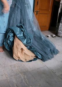 Elegant Blue Ethnic Gown