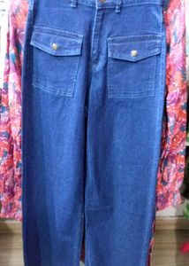 Wide Leg Denim Jeans