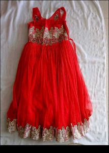 Elegant Black &amp; Gold Floral Embroidered Gown
