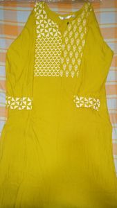 Max Fashion Mustard Yellow Kurta (S)