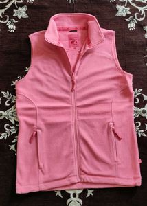 Pink Fleece Vest - Cozy Layer
