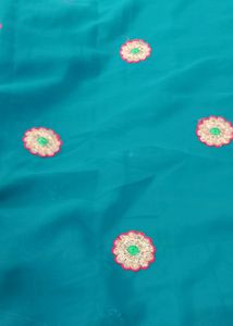 Dark Sea Green Saree