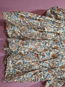 Floral Print Tunic Top