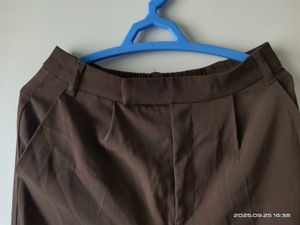 Brown Wide Leg Korean pant