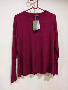 Maroon Long Sleeve Top