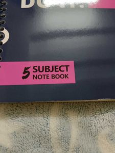 Supremo 5-Subject Spiral Notebook1