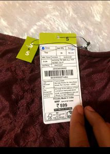 Burgundy Lace Long Sleeve Top