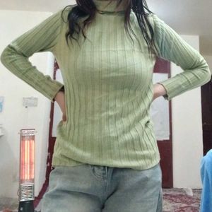 Green Turtle Neck