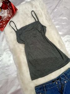 🤍Gray Button-Down Cami Top🤍