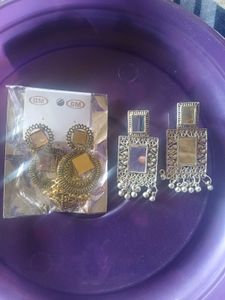Boho Chic Gold Statement Earrings