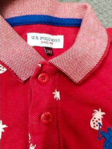 Cute Red Polo Shirt