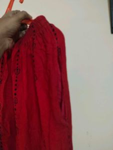 Red &amp; Black Palazzo Pants