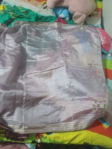 New lavendar saree with blouse piece