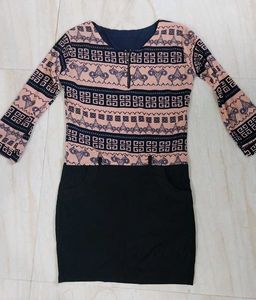Peach Bodycon Dress