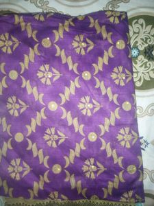 Purple Floral Dupatta