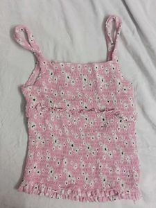 Pink Floral Fitting Top