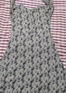 Grey Printed Dress