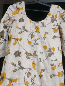 Floral Print Kurti with Pants Set