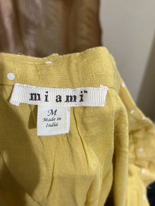 Yellow Polka Dot Ruffle Skirt