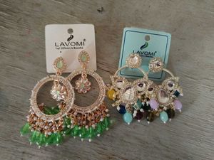 Lavomi Dangle & Drop Earrings combo off 2 piece
