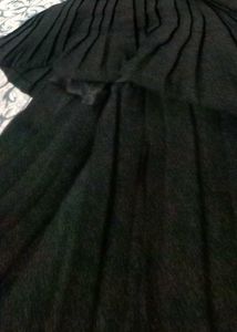 Elegant Black Tiered Midi Dress