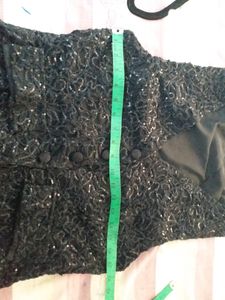 Partywear Black Sequence Top