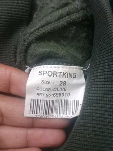 SPORTKING Olive Green Varsity Jacket