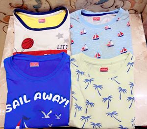 Baby Boy T-Shirt 4 Set
