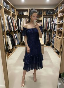 Pintrest Sparkling Blue Sequin Party Dress