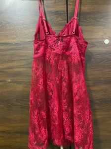 victoria secret Red Lace Cami Slip
