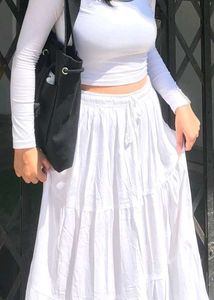 White Ethnic Skirts For Women