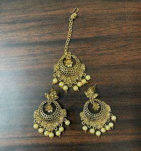 Gold-tone Indian Jewelry Set