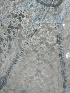 Baby Station Mosquito Net Floral Design Blue