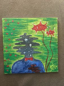 abstract acrylic art