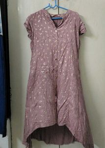 A beautiful peach pinkish kurti