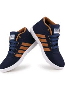 Stylish Men&#39;s Hi-Top Sneakers