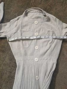 LIGHT BEIGE WOOLEN DRESS