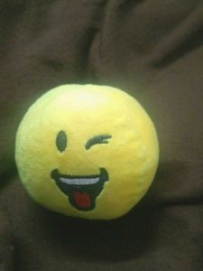 Winking Emoji Plush Ball