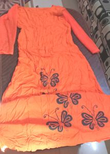 Dark Orange Kurti XL Size