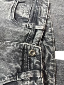 Stylish Grey 7 Pocket Cargo Denim Jeans for Men
